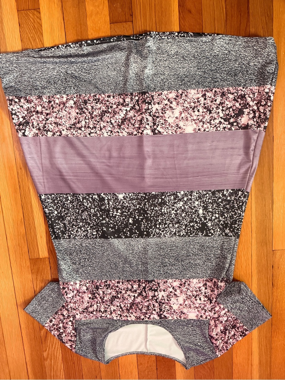 SHEIN Pink, Purple and Gray Striped Mini Dress